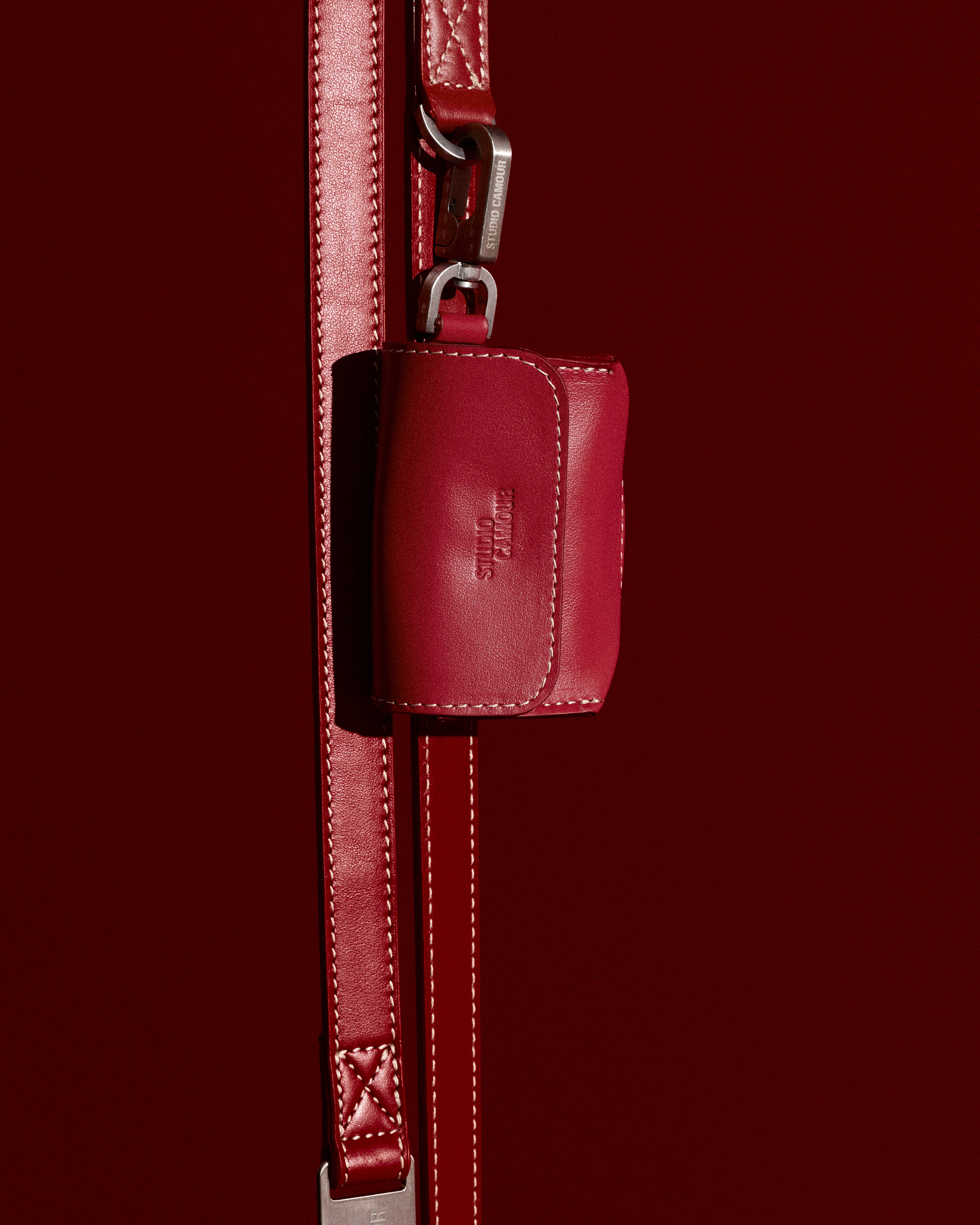 Lune Waste Bag Holder - Smooth Calf Leather